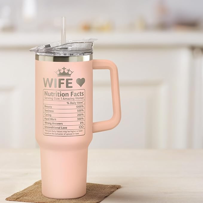 Gifts for Wife - Wife Gifts for Her - Wedding Anniversary for Women, Birthday, Valentines, Mothers Day, Gift for Her - Romantic Love Gift ideas Stainless Steel Tumbler 71ZzgUxI6cL._AC_SX679.jpg