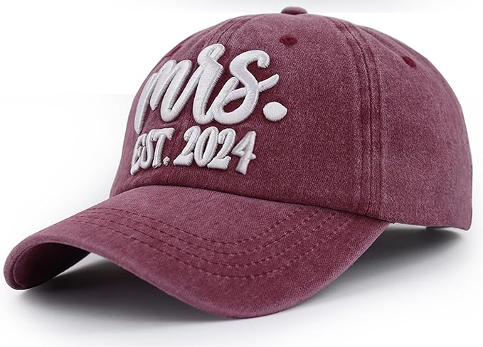 2 PCS Mr and Mrs Est 2025 Hats for Men Women, 3D Embroidered Adjustable Cotton Couples Gifts Baseball Cap 71_Ul8wd1ZL._AC_SX679.jpg?v=1742187812