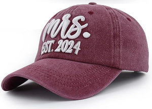 2 PCS Mr and Mrs Est 2025 Hats for Men Women, 3D Embroidered Adjustable Cotton Couples Gifts Baseball Cap 71_Ul8wd1ZL._AC_SX679.jpg?v=1742187812