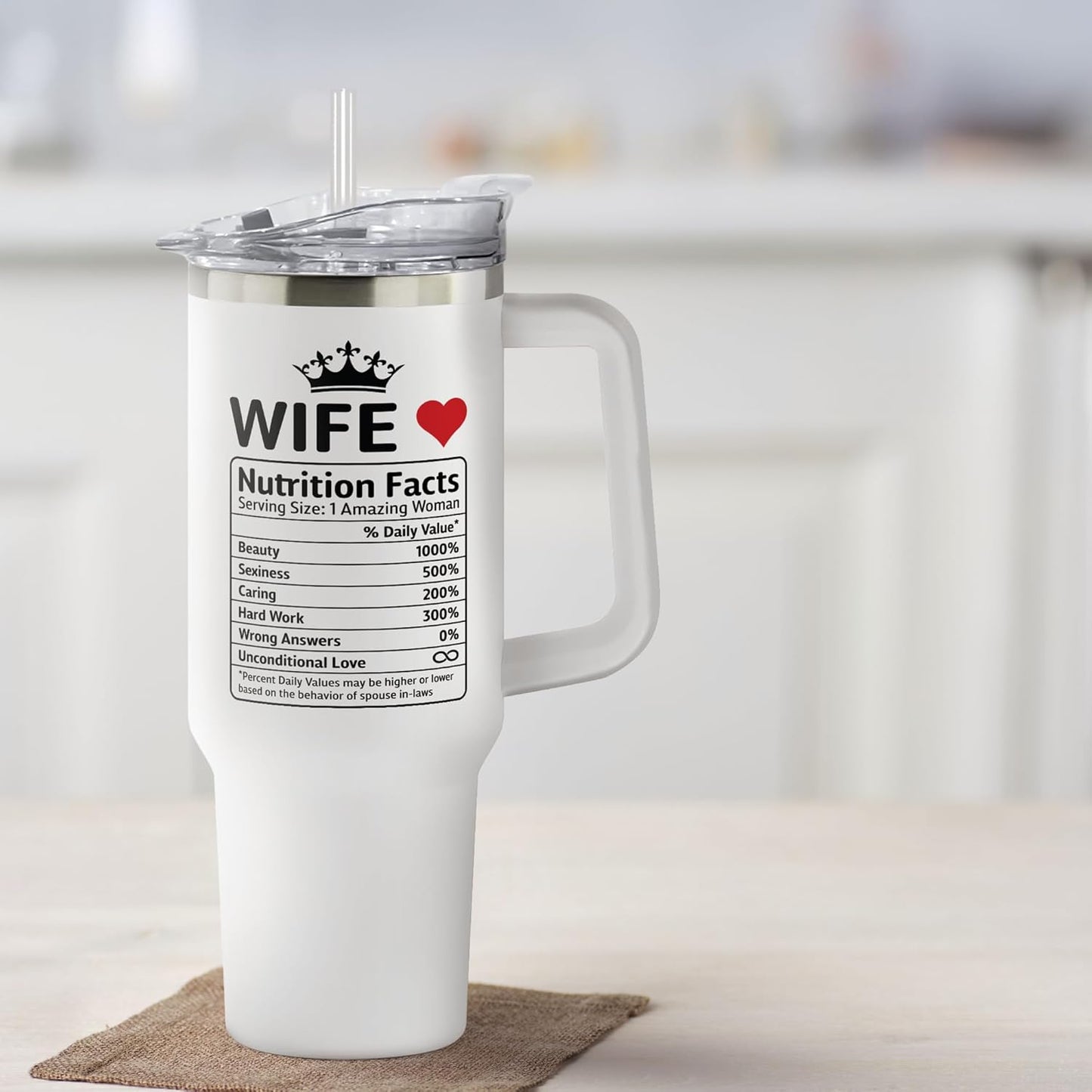 Gifts for Wife - Wife Gifts for Her - Wedding Anniversary for Women, Birthday, Valentines, Mothers Day, Gift for Her - Romantic Love Gift ideas Stainless Steel Tumbler 71aNXH-mWuL._AC_SL1500.jpg