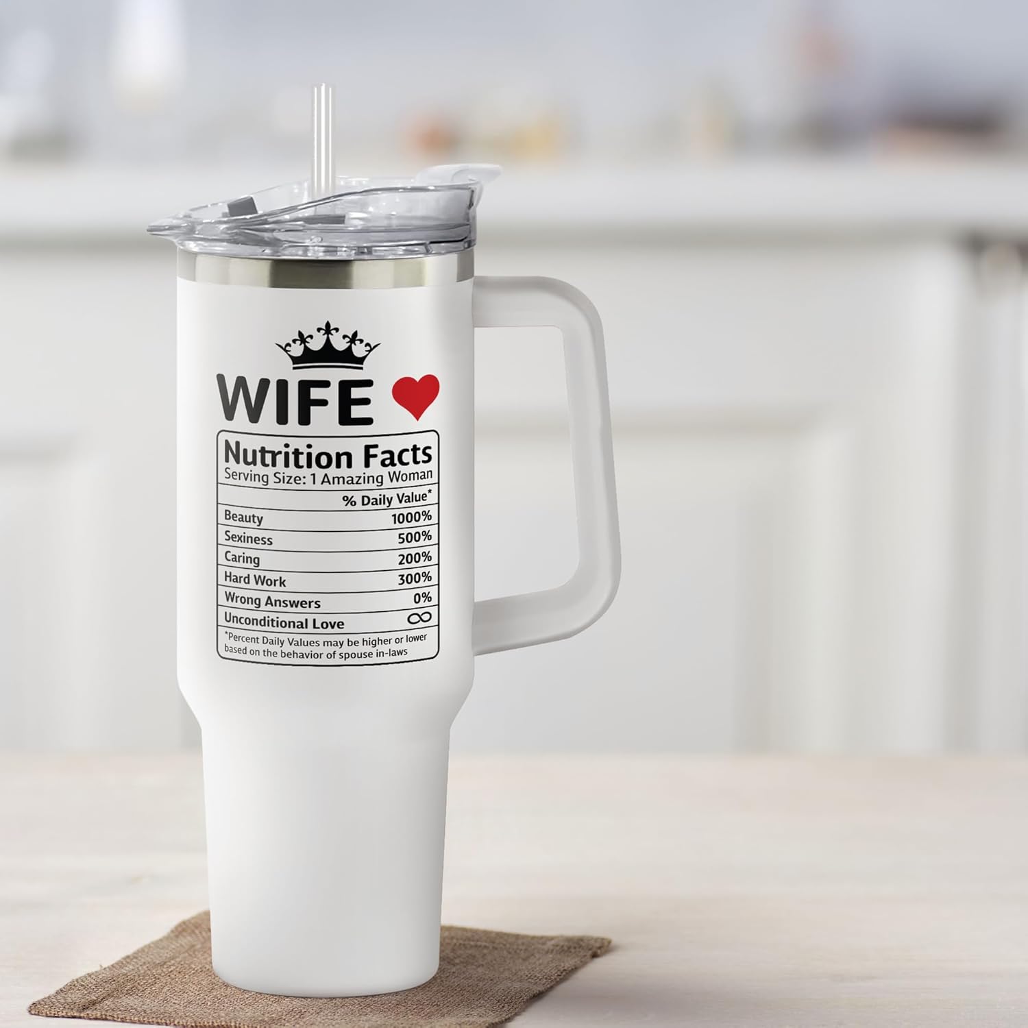 Gifts for Wife - Wife Gifts for Her - Wedding Anniversary for Women, Birthday, Valentines, Mothers Day, Gift for Her - Romantic Love Gift ideas Stainless Steel Tumbler 71aNXH-mWuL._AC_SL1500.jpg