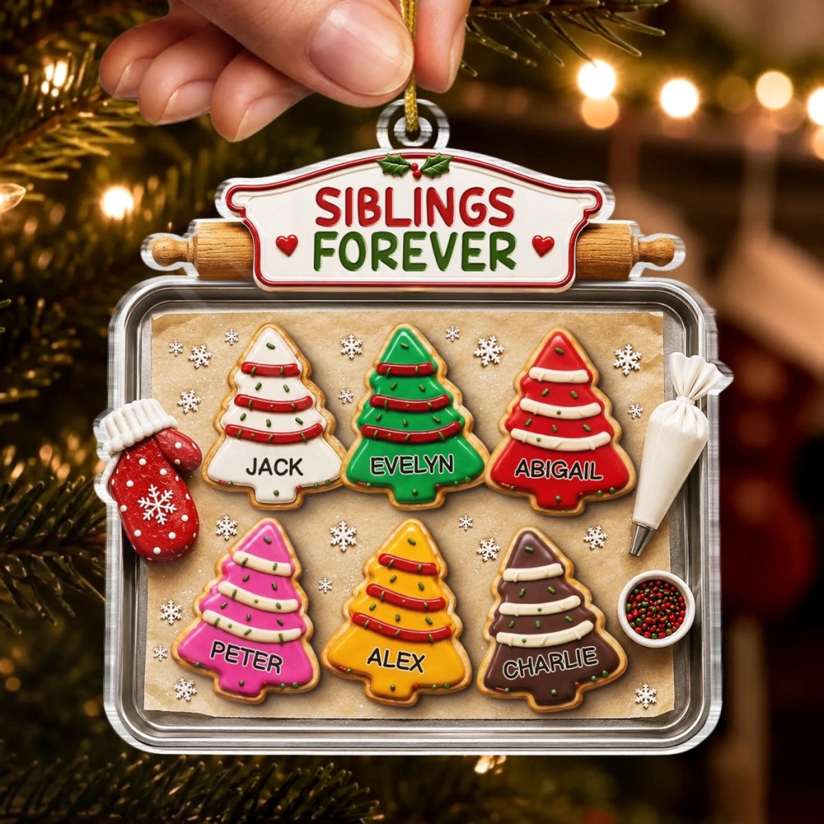 Custom Acrylic Ornament - Personalized Christmas Birthday Gifts For Mom, Dad, Brother, Sister - Baking Memories Together 71b4c288-15cd-401a-b2f8-67dab533c26e-banner-4.jpeg