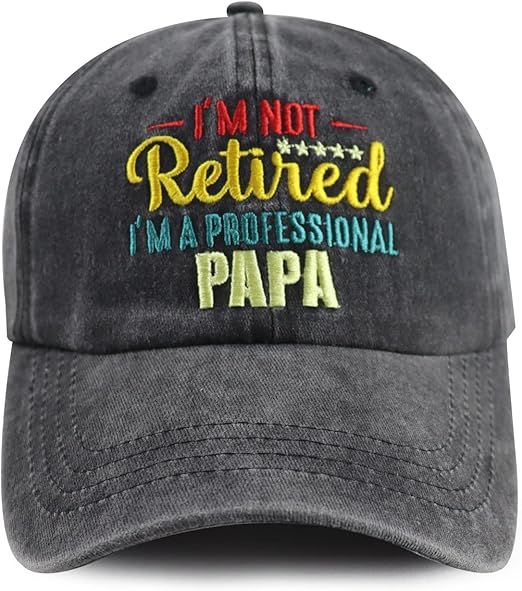 I'm Not Retired I'm A Professional World's Best Dad Hat for Men, Funny Adjustable Cotton Embroidered Professional Papa Baseball Cap 71eM9UpgIXL._AC_SX522.jpg