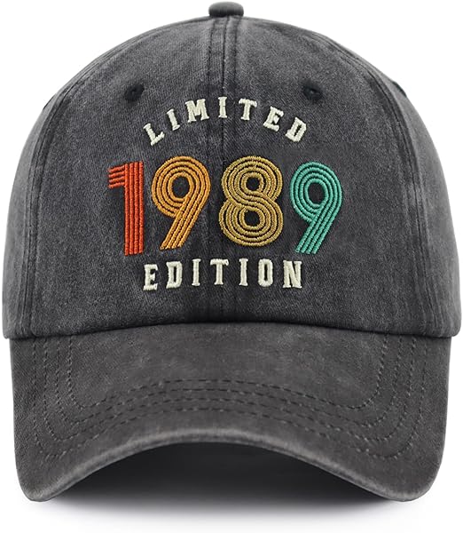 Limited Edition Baseball Cap for Men Women, Funny Retro Adjustable Embroidery Cotton Birthday Hat 71fM59wt7WL._AC_SX522.jpg?v=1742187691