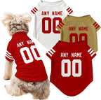 San Francisco Dog T-Shirt Jersey Style Pet Clothes Custom Name and Number Gifts 71jB0OnbEEL._AC_SL1500.jpg