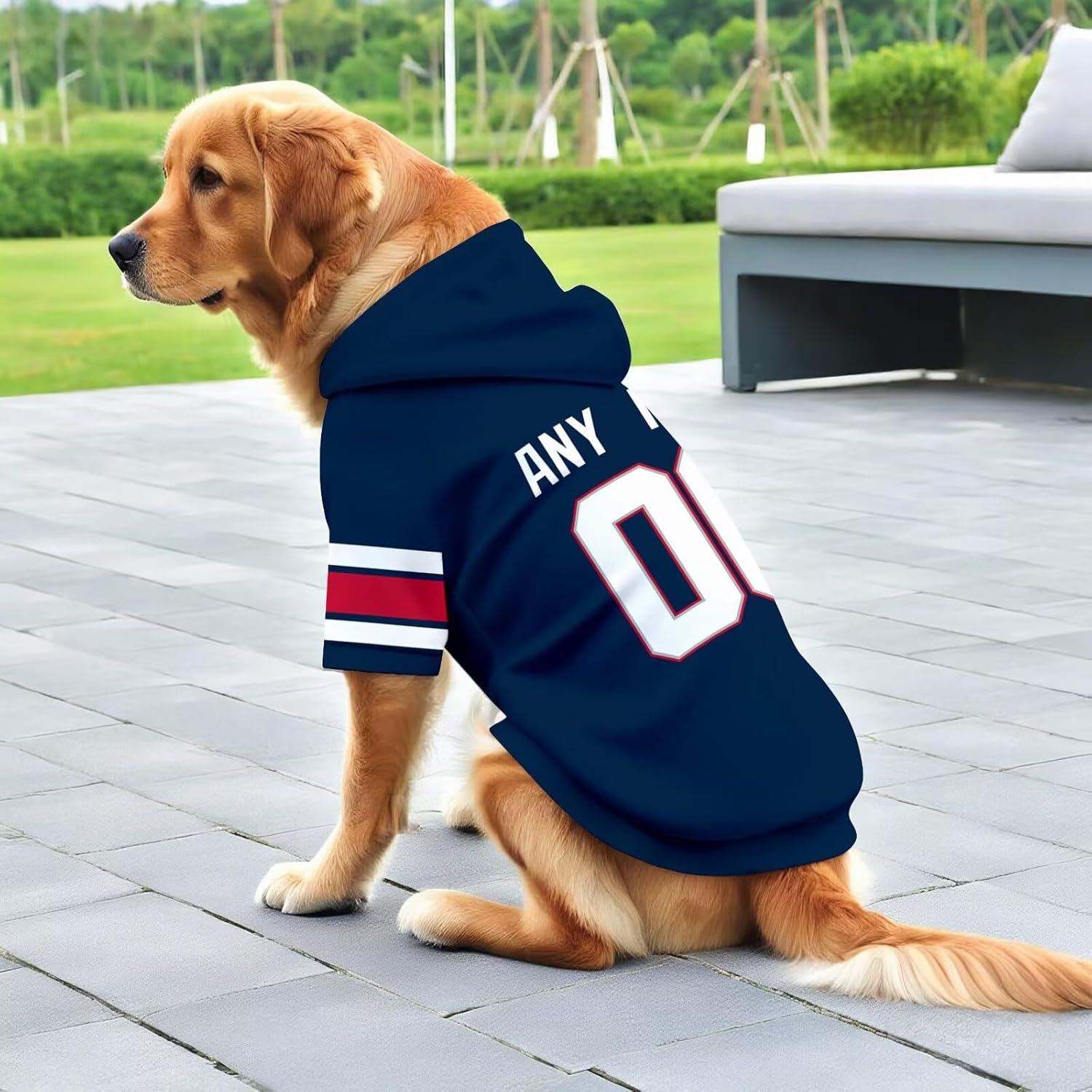 New England Dog Hoodie T-Shirt Pet Clothes Jersey Custom Name and Number Gifts 71jGMkf2gzL._AC_SL1500.jpg