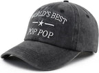 World's Best Papa Poppop Hat for Men, Funny Adjustable Cotton Embroidered Grandpa Baseball Cap Father's Day Gift 71jxhkC7qSL._AC_SX679.jpg