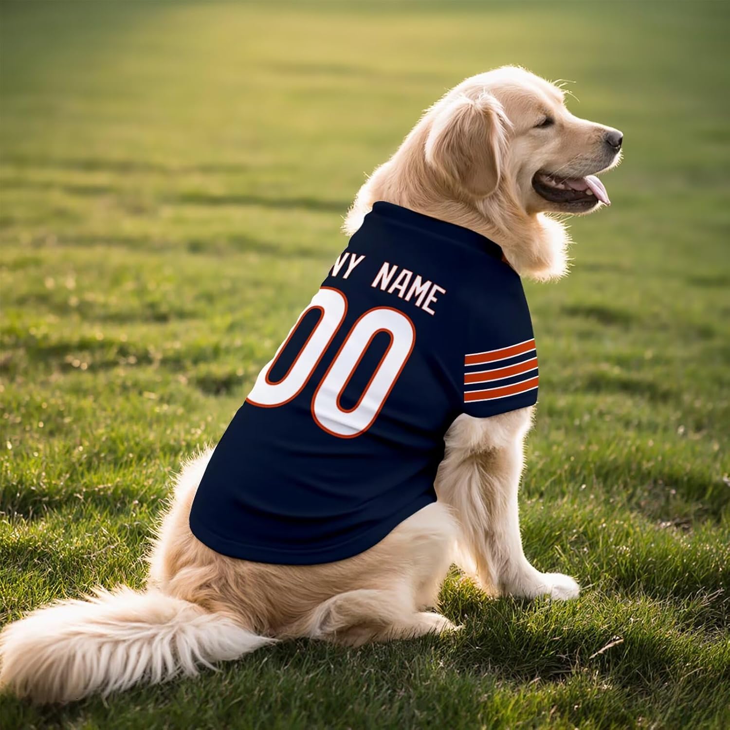 Chicago Dog T-Shirt Jersey Style Pet Clothes Personalized Custom Name and Number Gifts 71kfuBRg47L._AC_SL1500.jpg