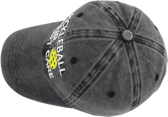 Pickleball Hair Don't Care Hats for Men Women, Funny Adjustable Embroidered Wash Cotton Gifts Baseball Caps 71s86bOHqoL._AC_SX679.jpg?v=1742187660