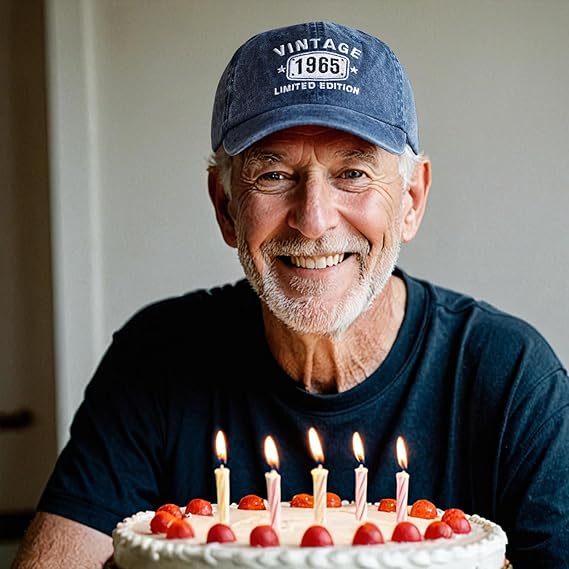 60th Birthday Gifts for Men Women Hats Vintage 1964 Blue Baseball Cap Personalized Embroidery cap for Grandpa 71v4WUnW7tL._AC_SX569.jpg