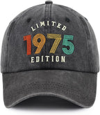 Limited Edition Baseball Cap for Men Women, Funny Retro Adjustable Embroidery Cotton Birthday Hat 71yKGWrFhJL._AC_SX522.jpg?v=1742187692