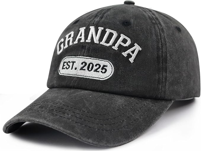 New Dad Grandpa Papa Gifts for Men, Funny Grandpa Est 2025 Hat, Custom Embroidered Best Grandfather Gift Baseball Cap 71zsvfWyDUL._AC_SX679.jpg