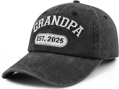 New Dad Grandpa Papa Gifts for Men, Funny Grandpa Est 2025 Hat, Custom Embroidered Best Grandfather Gift Baseball Cap 71zsvfWyDUL._AC_SX679.jpg