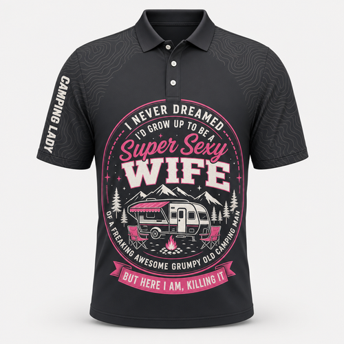 Super Sexy Camping Wife AOP Polo - Polo shirt - All over printed 7208e77d-ba55-43ab-abeb-831c4f92d75c.png