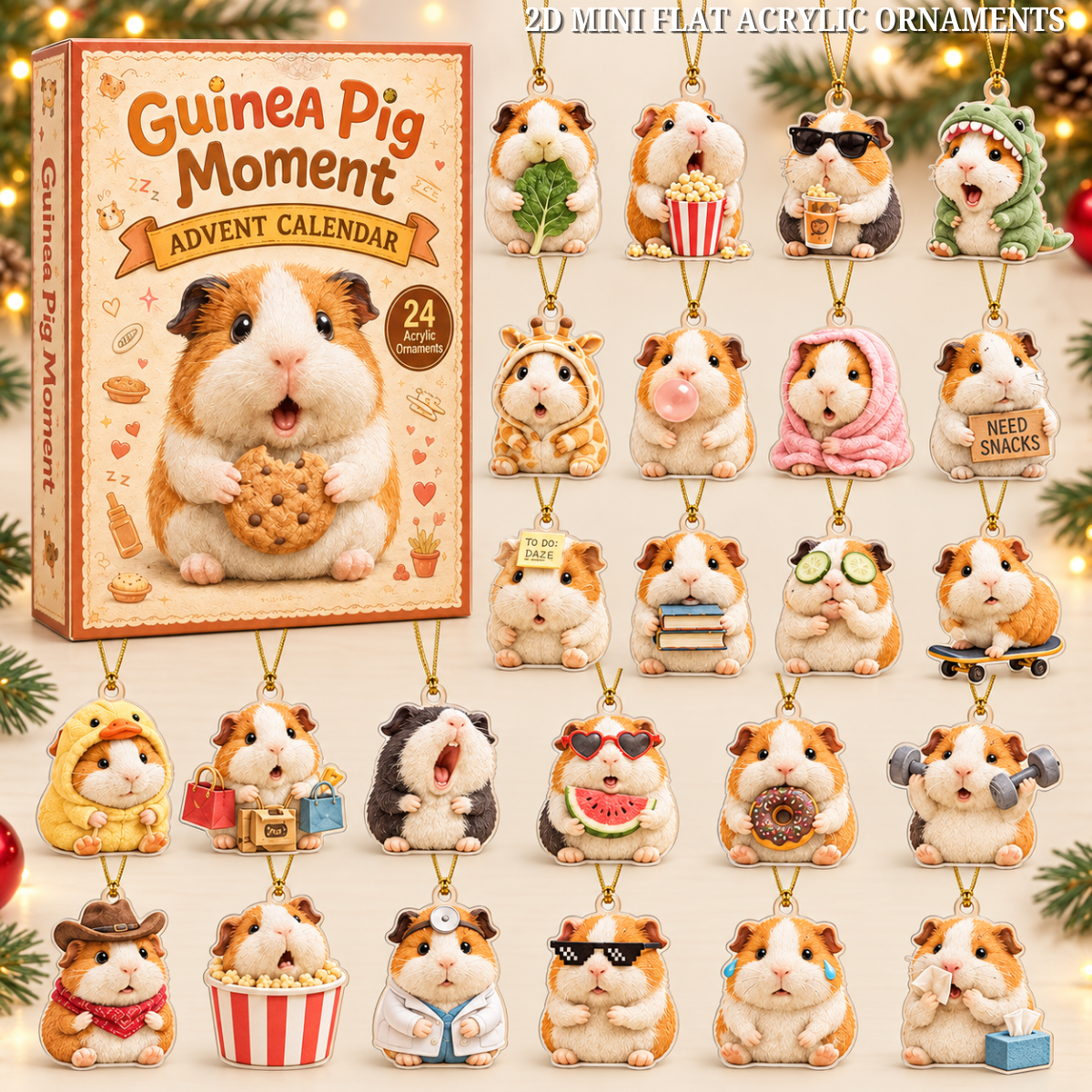 Guinea Pig Moment Advent Calendar 2026 - 24-Day Festive Countdown, Acrylic Charms Blind Box - Gift For Guinea Pig Lovers 721ce6bc-ce3f-4815-9dbd-e4c515d25054-guinea-text.png