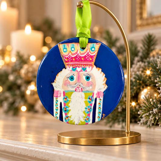 Pastel Nutcracker Ornament, Pink Christmas Ornament, Colorful Nutcracker Decor, Preppy Christmas Gift, Fine Art Ornament Decor 7246631a-da6d-4928-9a48-731eebb487bb-Qu-ch-u-l-nh-ch-xanh-cobalt-4.png