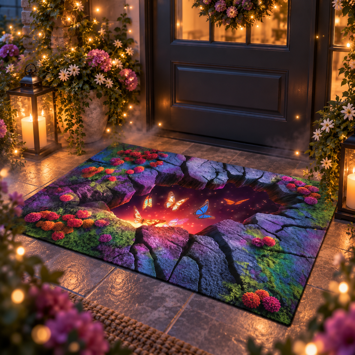 Magical Butterfly Portal Doormat, 3D Fantasy Illusion Rug, Enchanted Entryway Mat, Whimsical Home Decor 72619cd8-a155-438d-8113-35d74fdc9da3-tham1.png