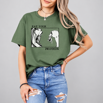 Eat Your Protein Anime Shirt | Titan Honnor Tee, Unique Gift For Hims, Hers 726614c5-787f-4473-a813-d682019dc56a-c4.png