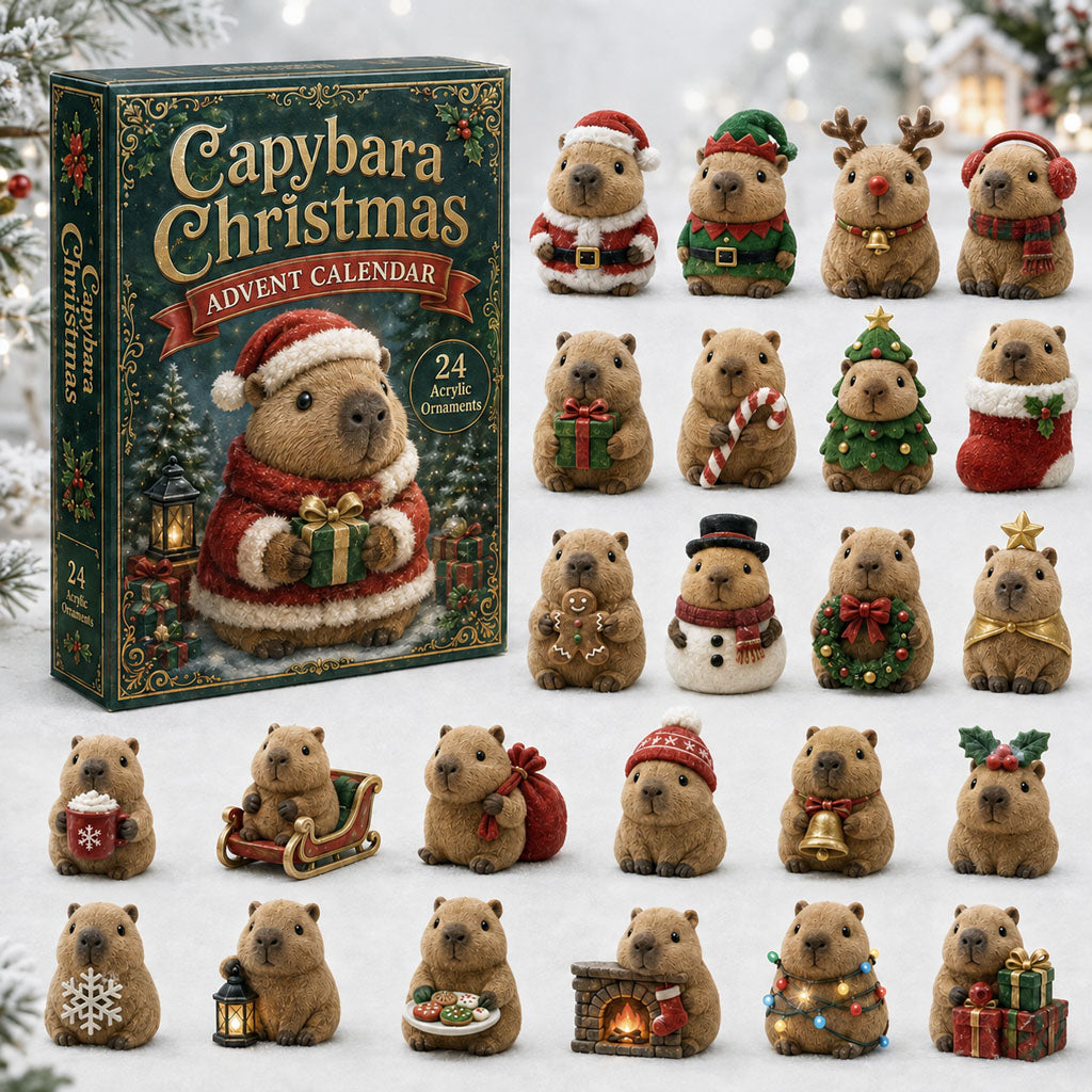 Capybara Christmas Advent Calendar 2026 - 24-Day Festive Countdown, Acrylic Charms Blind Box - Gift For Capybara Lovers 726cddd3-fe0e-42c3-a2bf-e073dd725205-capybara.jpg