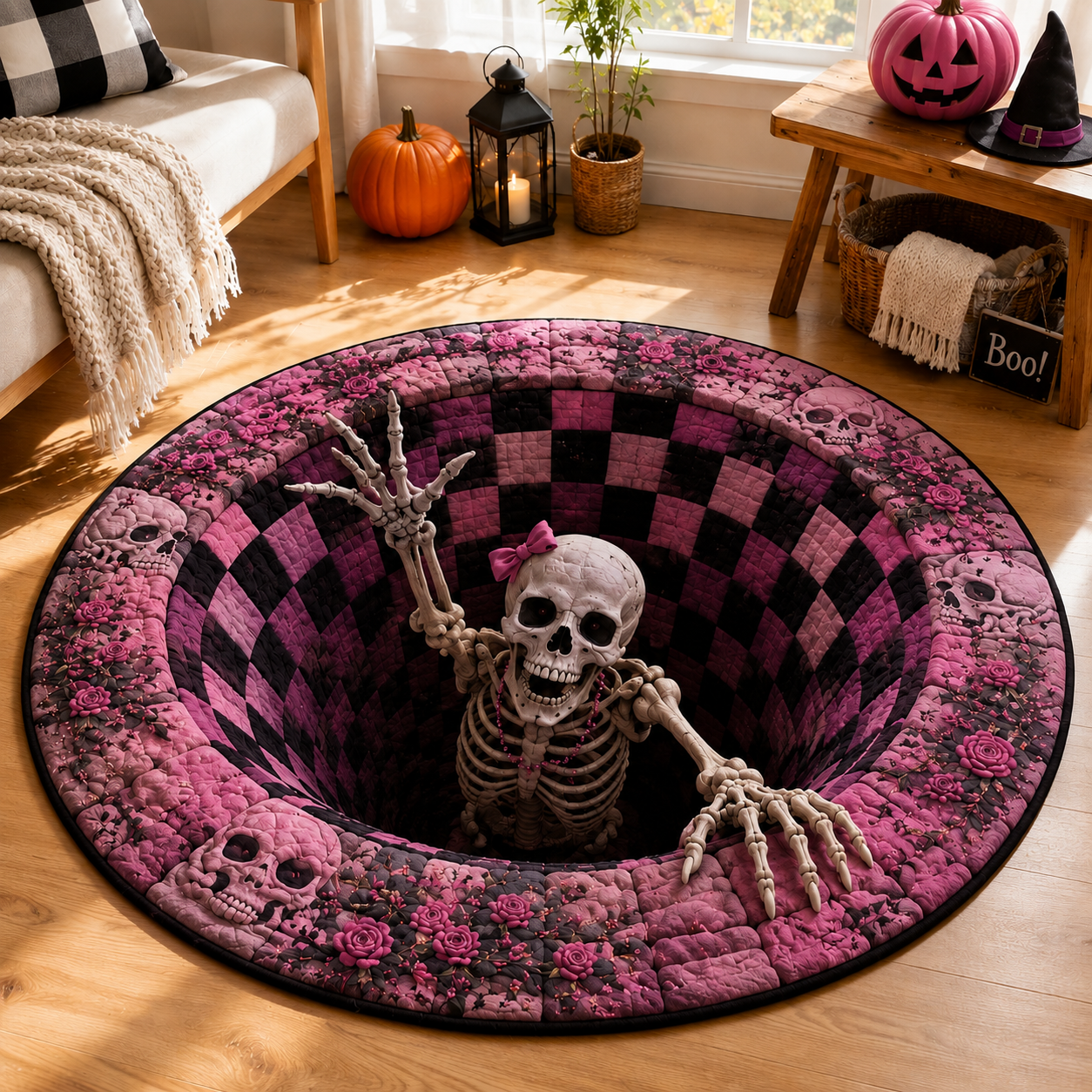 Pretty Dead Inside 3D Skeleton Pit Quilted Carpet – Pink Gothic Halloween Illusion Rug, Spooky Skull & Rose Home Decor Gift 72b6120d-3797-4541-9ece-eafb9d55c63a-m1.png