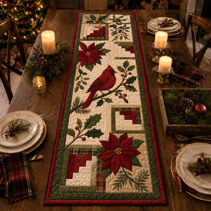 Christmas Quilted Table Runner, Traditional Red Green Holiday Table Decor, Holiday Winter Dining Table Decor, Festive Farmhouse Xmas Decor 7300eab2-ee97-439d-95f4-113f2ddf3e6b-4.jpg