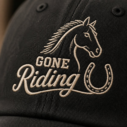 Gone Riding Embroidered Dad Cap - How it is made