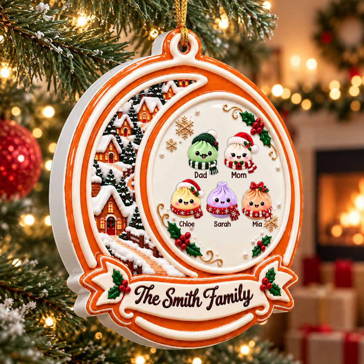 Family Christmas Cute Dumpling Journey - Personalized Real 3D Raised Ornament 7409439a-15a6-4e02-9b8b-b38009e48506-4.jpg