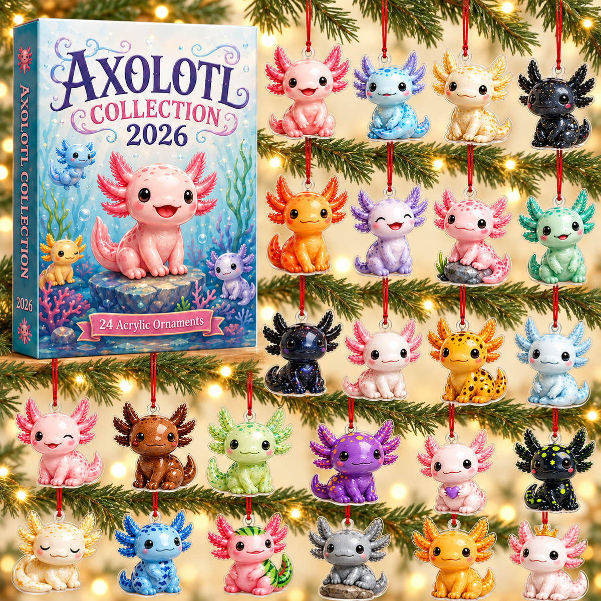 Axolotl Collection Advent Calendar 2026 - 24-Day Festive Countdown, Acrylic Charms Blind Box - Gift For Axolotl Lovers 741f5ce8-d2e7-4a97-8560-ac8b89f8098c-axololt-box-charms.png