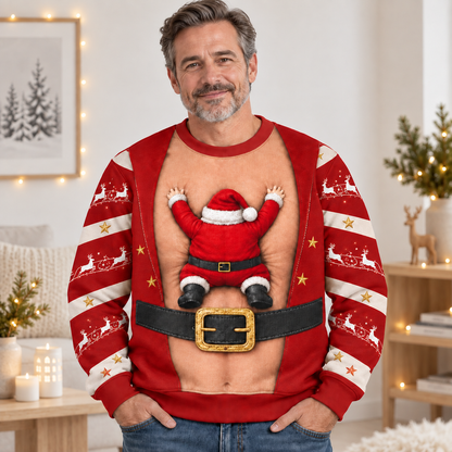 Hairy Chest Ugly Christmas Sweatshirt, Funny Dad Holiday Tee, Xmas Party - Funny Gift For Hims 748f14e2-8909-41c3-933b-d622ac8ece50--o6.png