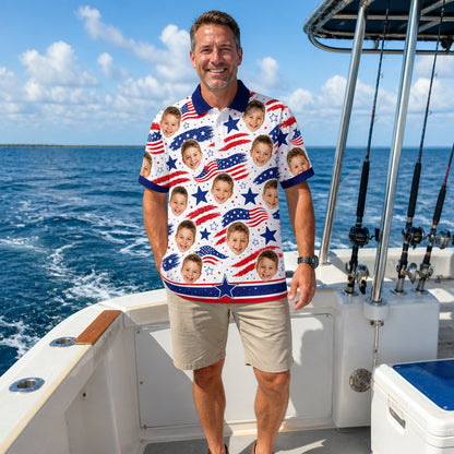 Custom Kid Photo Patriotic Shirt - Lifestyle 1
