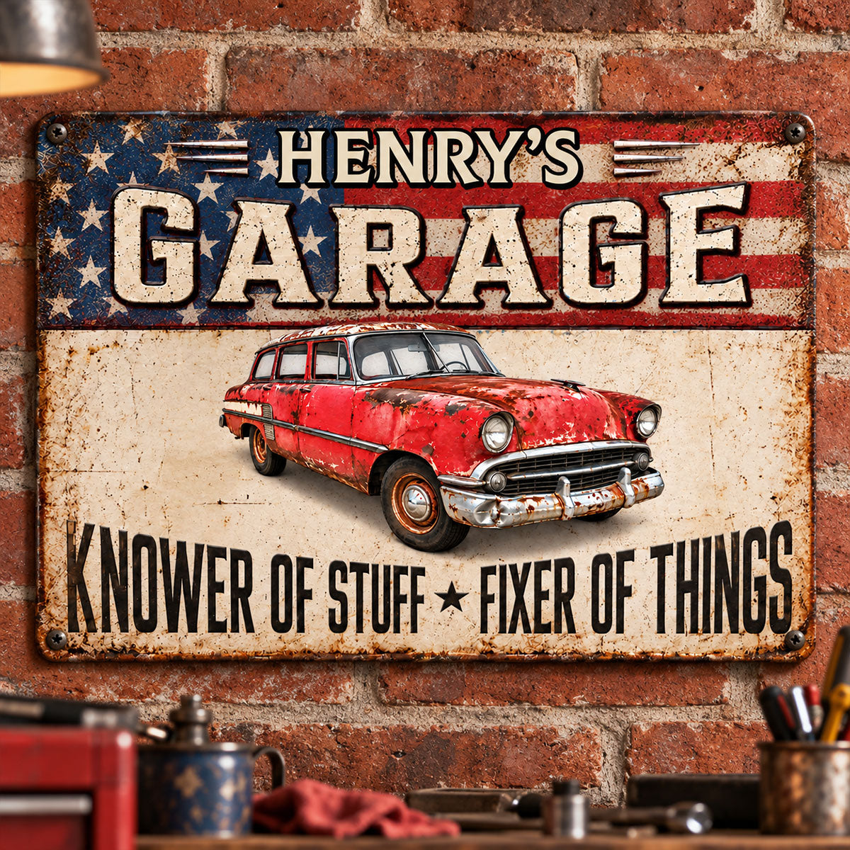 Custom Home Decor Metal Sign - Personalized Birthday Gifts For Men, Man Cave, Dad, Grandpa - Garage Life Forever 74f36269-4310-4db4-8f44-b83c5fd26b7c-4-2-.jpg