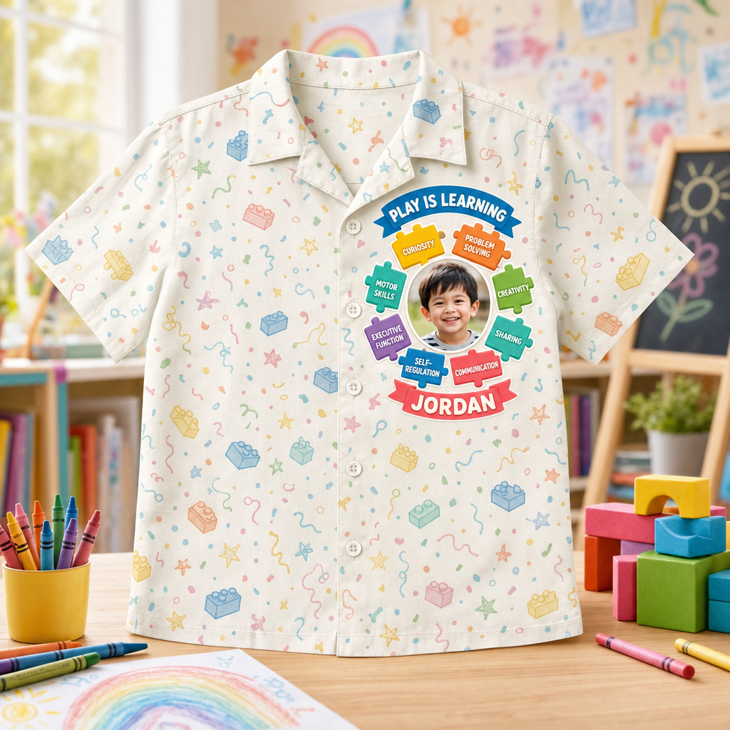 Play Is Learning – Kids AOP Shirt (Photo + Name) - Personalized Hawaiian Kids Shirt - AOP 74f99d7e-e4a6-4a9d-baaf-701b12eec7d5.png