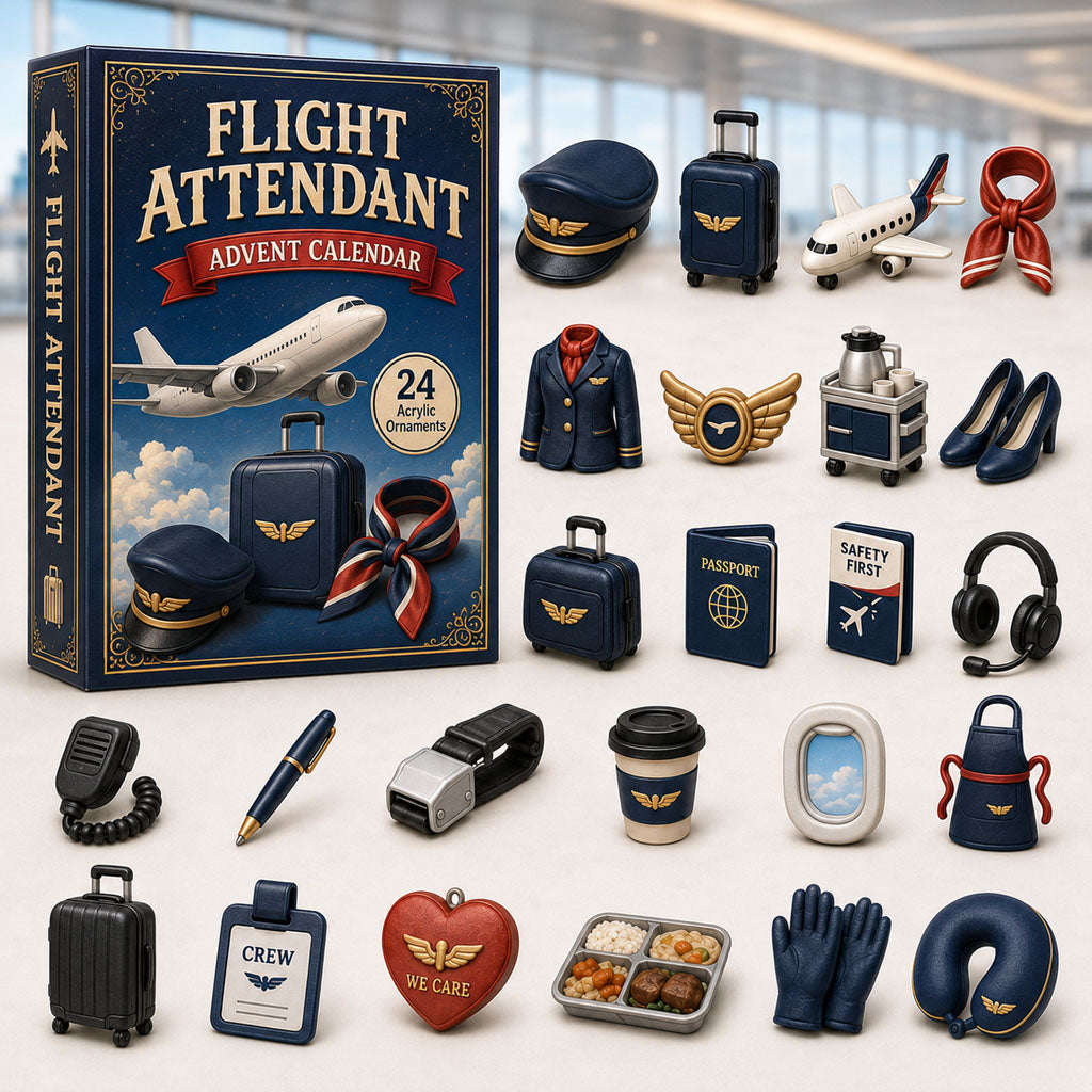Flight Attendant Advent Calendar 2026 - 24-Day Festive Countdown, Acrylic Charms Blind Box - Gift For Job Lovers 7598b7d0-700a-4e91-bc6f-12919854536b-flight.jpg