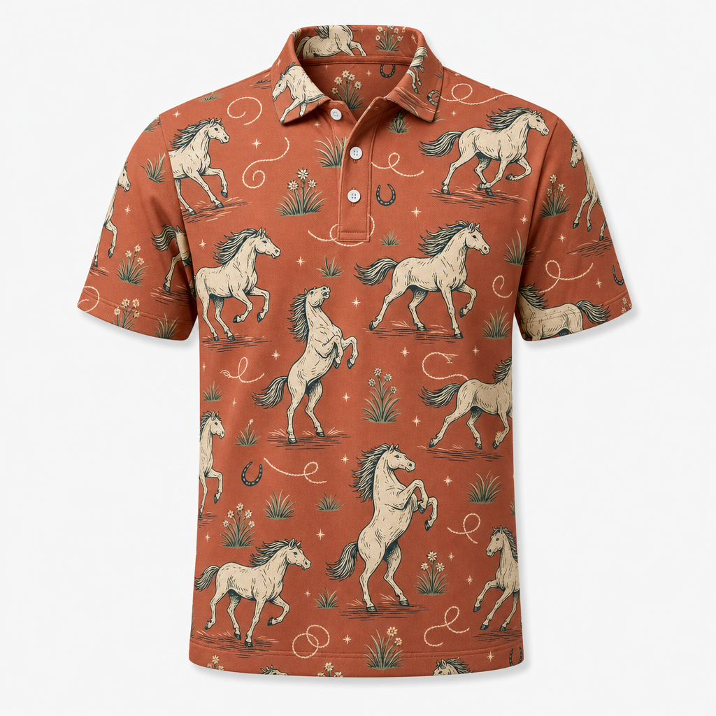 Wild Horses All-Over Polo - Polo shirt - All over printed 75af84d5-16dc-4cec-82db-d4683fefa3d3.png