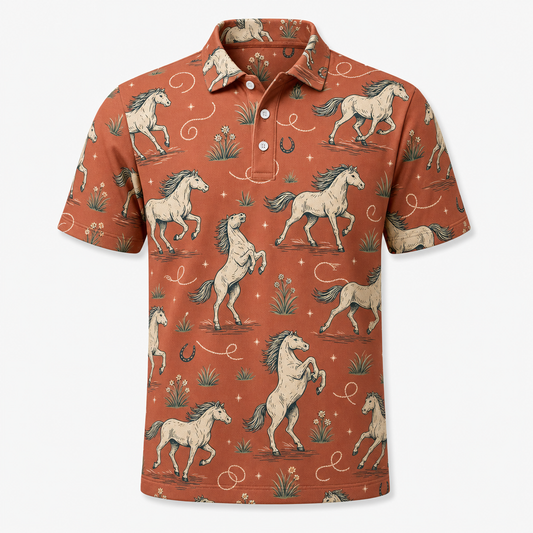 Wild Horses All-Over Polo - Polo shirt - All over printed 75af84d5-16dc-4cec-82db-d4683fefa3d3.png