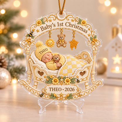 Personalized Baby Girl First Christmas Ornament, Custom Baby Name, Sleeping Newborn - Christmas Gift For Baby, New Dad, New Mom 77cf41c4-ee0e-4b1c-a136-19f1f9bdec9a-q3.png