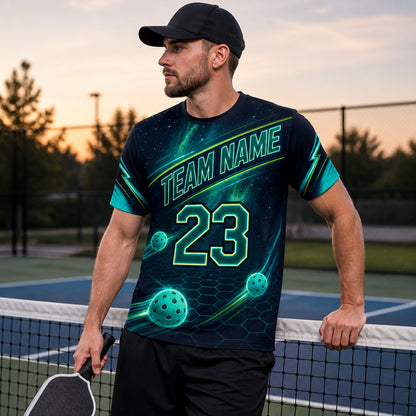 Neon Cosmic Pickleball Jersey Tee — Custom Name & Number - Personalized T-Shirt - All over printed 77fd99a4-6ef1-4c0a-b694-a59b2ae85161.jpg