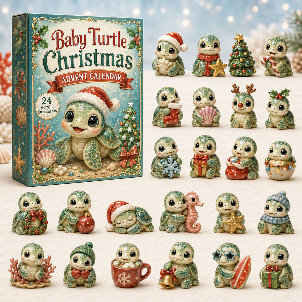 Baby Turtle Chrismast Advent Calendar 2026 - 24-Day Festive Countdown, Acrylic Charms Blind Box - Gift For Turtle Lovers 781f8729-7d96-41e6-88a6-54042058e5a1-turtle.jpg