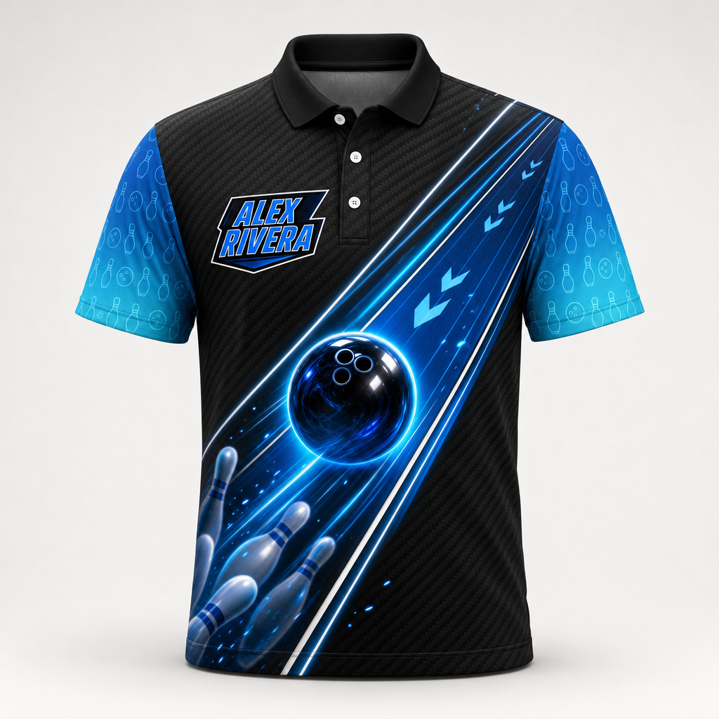 Personalized Rolling With The Best Bowling Polo Shirt – Custom Name, All-Over Print