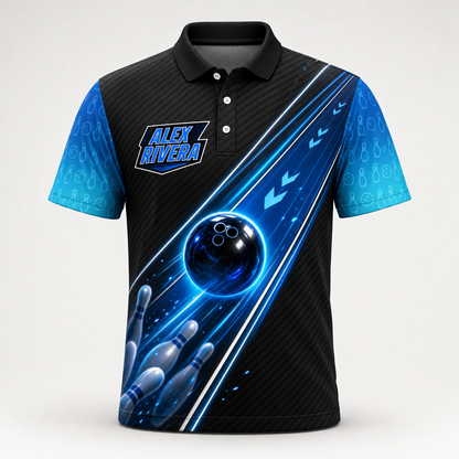 Personalized Rolling With The Best Bowling Polo Shirt – Custom Name, All-Over Print