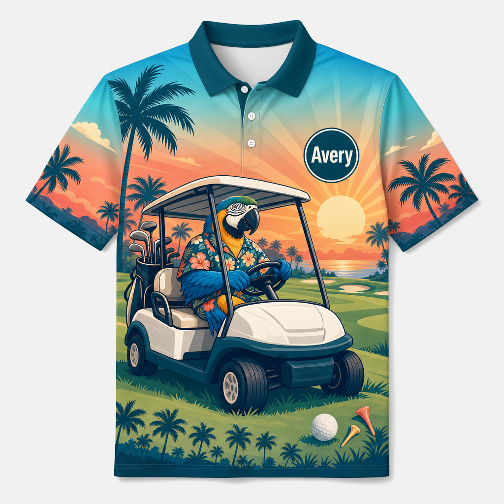 Tropical Parrot Golfer Personalized Polo - Personalized Polo shirt - All over printed 78c474f8-f150-4164-82db-0c9f72b3db13.png