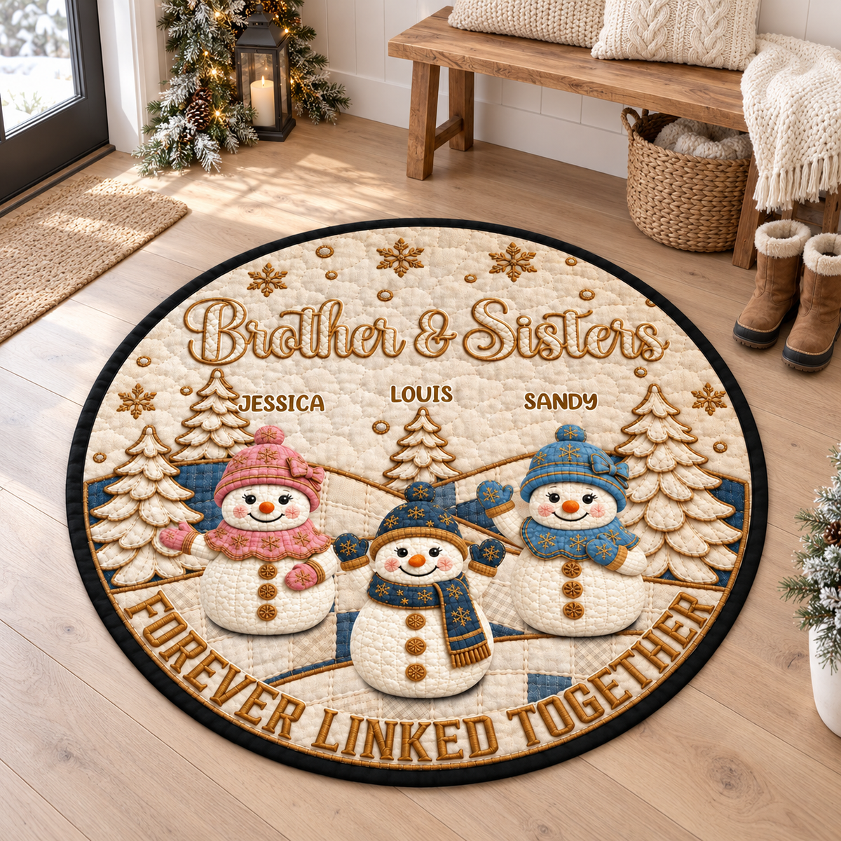 Brother & Sister Forever Bond - Personalized Quilted Carpet - Christmas Gift For Family 78cd5fe9-8c73-4c5a-bc9b-19a9e721b4e9-banner-1.png