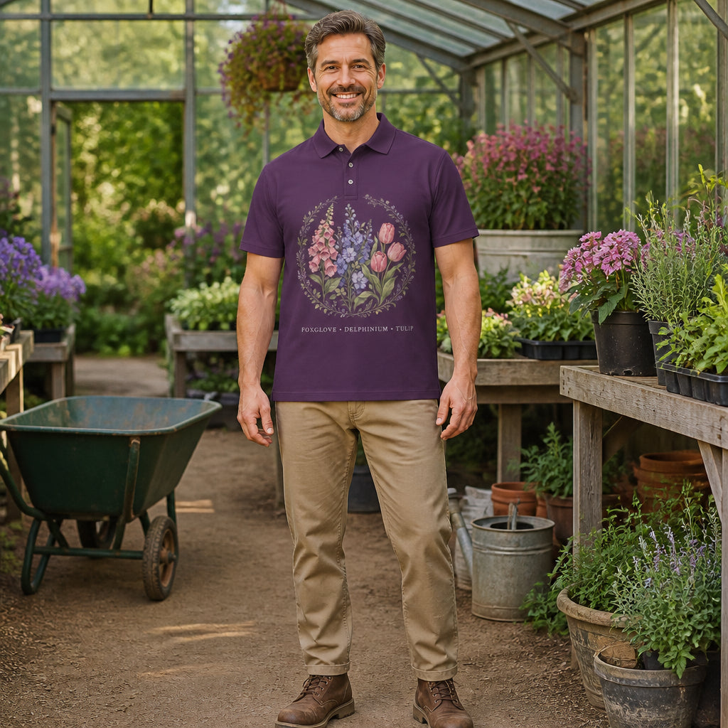 Botanical Trio Crest Polo — Foxglove • Delphinium • Tulip - Polo shirt - All over printed 79df24f2-f2ed-42a2-bbb7-e0f7115f3041.jpg