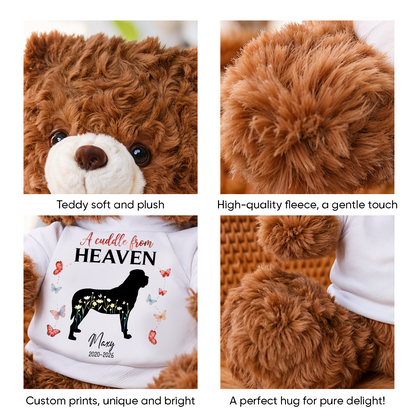 Dog Loss Forever Loved - Personalized Teddy Bear