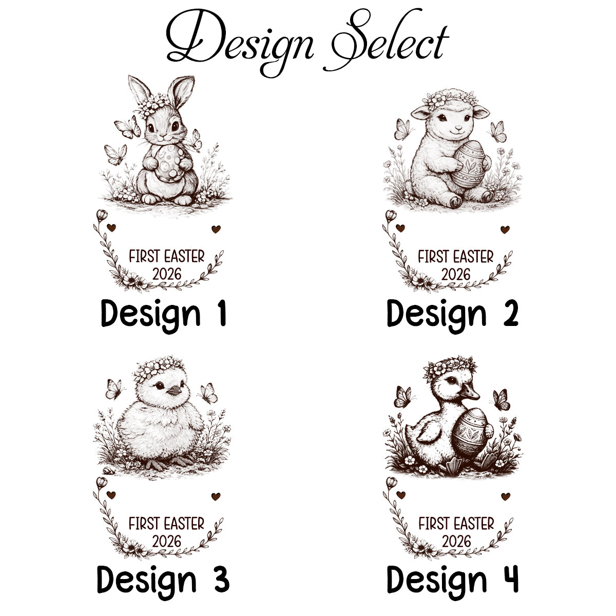 Personalized First Easter Wooden Egg Keepsake - Wooden Easter Eggs