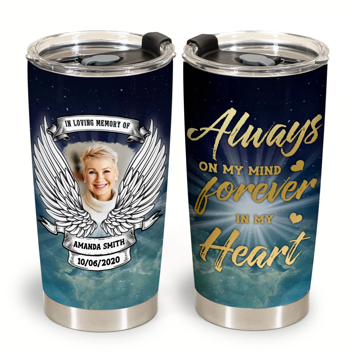 Rest In Peace Heaven Wings Personalized Photo Blanket Memorial Gift 7_19ac94ef-04d2-46df-a71f-c747759b6942.png