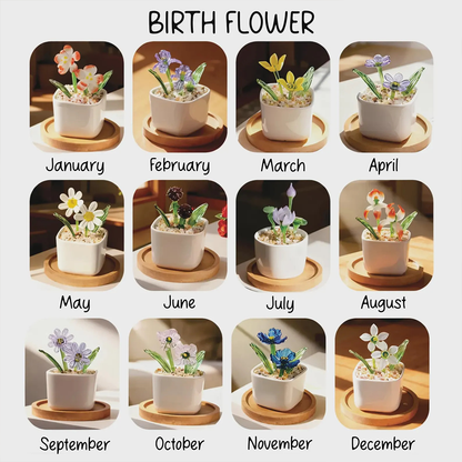 Being Your Mother Personalized Glass Everlasting Flowers