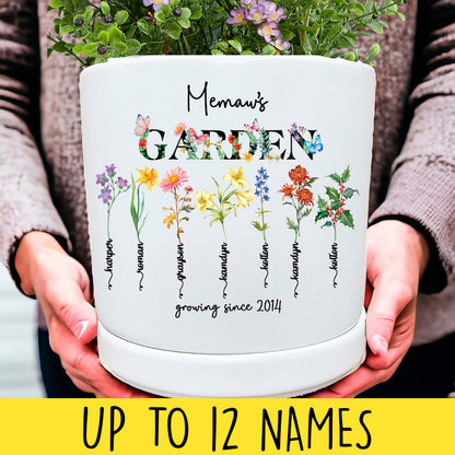 Personalized Birth Month Ceramic Flower Pot, Unique Mother's Day Gift for Her, Gift for Grandma, Mom, Wife, Indoor/Outdoor Potter Plant Pot 7_60f3c386-77b5-4651-b1e4-798ab5af11f4.jpg