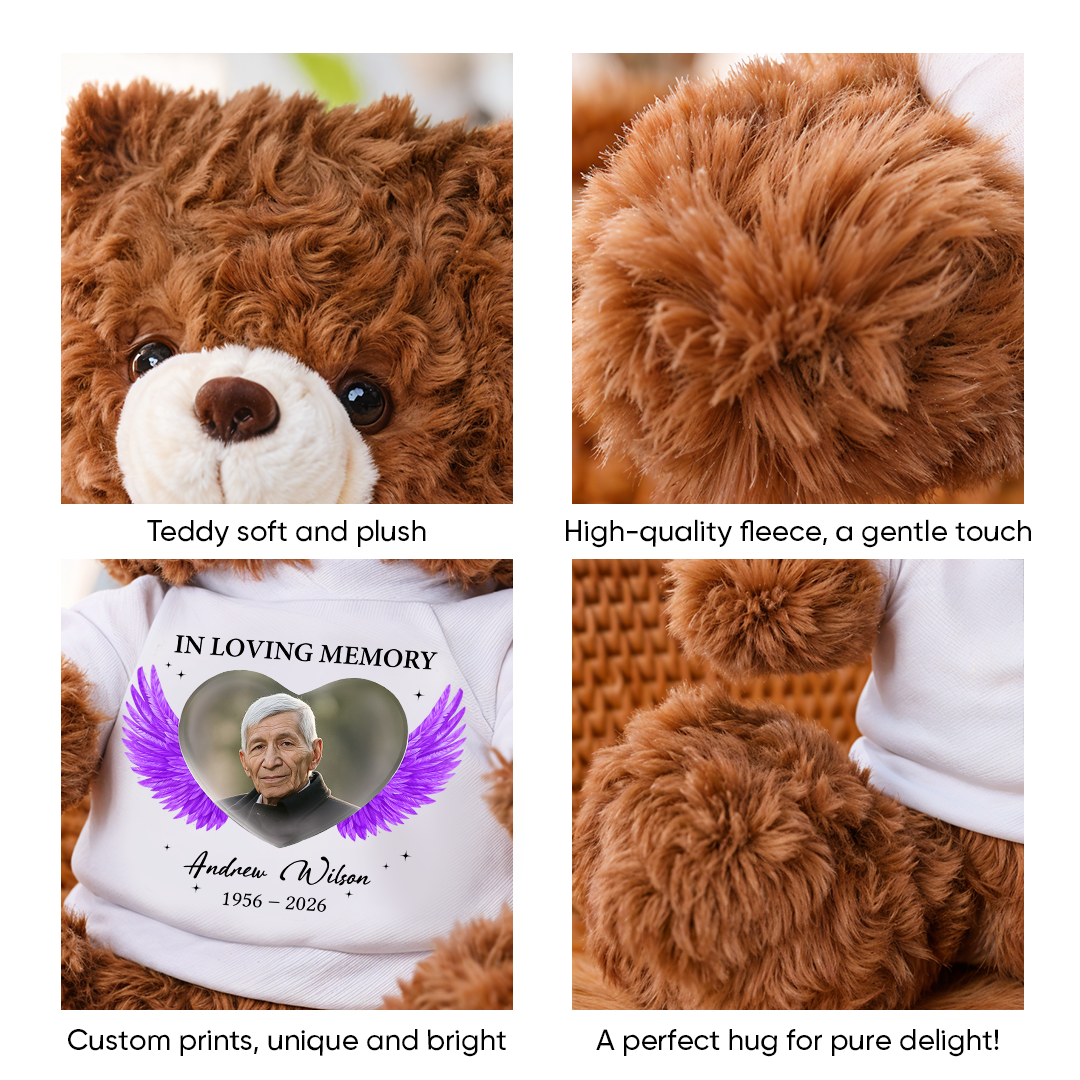 Memorial A Hug From Heaven - Personalized Teddy Bear