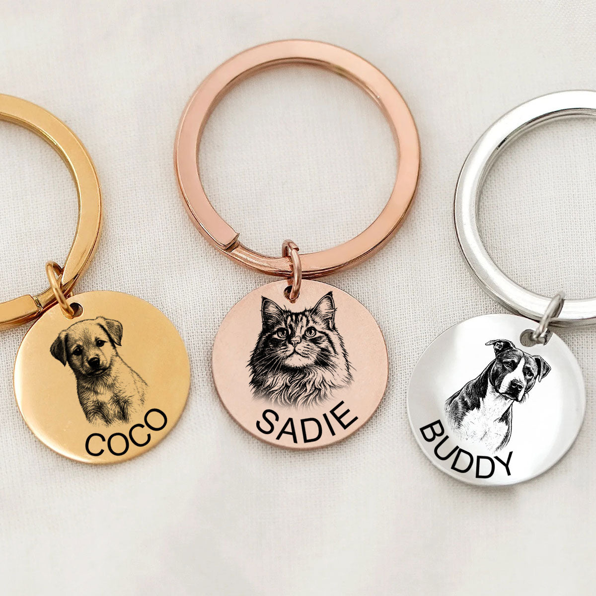 A Piece of My Pet - Stainless Steel Keychain